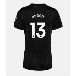 Tottenham Hotspur Destiny Udogie #13 Jalkapallovaatteet Naisten Vieraspaita 2025-26 Lyhythihainen